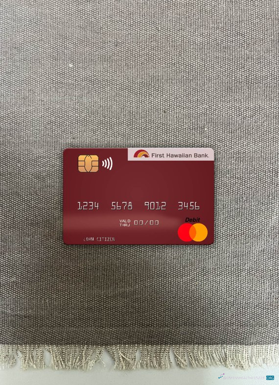 Download Hawaii First Hawaiian Bank mastercard photolook front Photoshop template